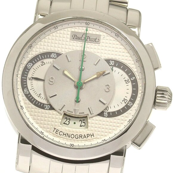 Paul Picot 0334 Technograph Silver Dial Automatic Men's Watch - Picture 1 of 6